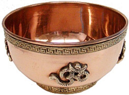 Om Copper Offering Bowl (3")