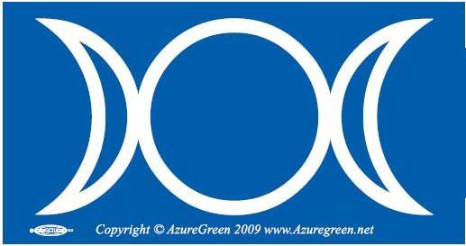 Triple Moon Bumper Sticker
