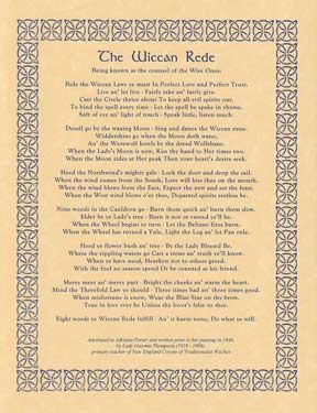 Wiccan Rede (long poem) Poster