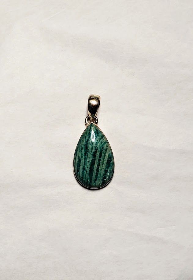 Sterling Amazonite Pendant