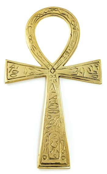 Brass Ankh (6.5")