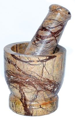 Bidasar Marble Mortar & Pestle