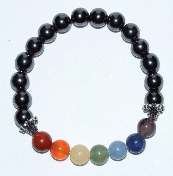 Chakra Hematite Bracelet