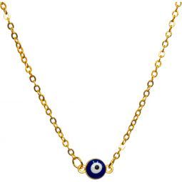 Petite Evil Eye Gold Necklace