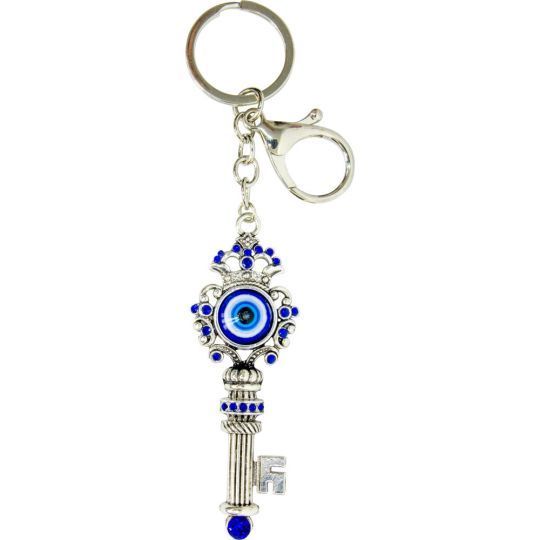 Latch Key Evil Eye Keychain