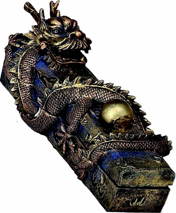 Chinese Dragon - Incense Burner Box (11")