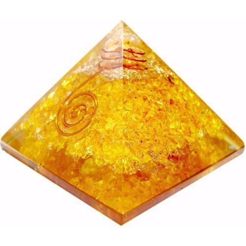 Citrine Orgonite Pyramid