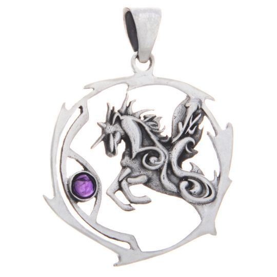 Sterling Silver Unicorn - Pendant