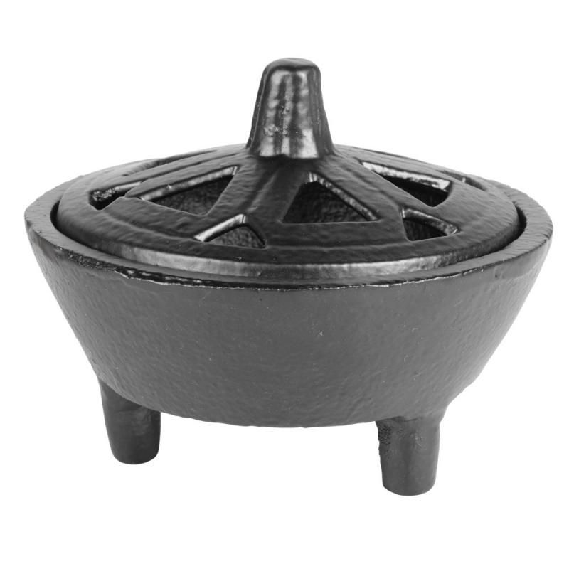 Cast Iron Cauldron Slotted Top