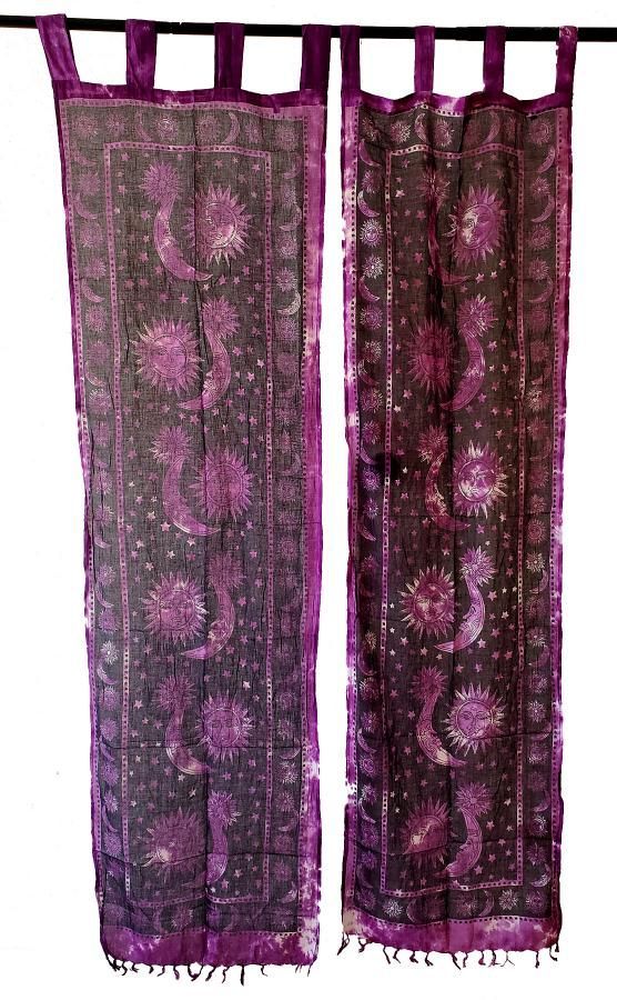Celestial Purple - Curtain Pair (22x72)