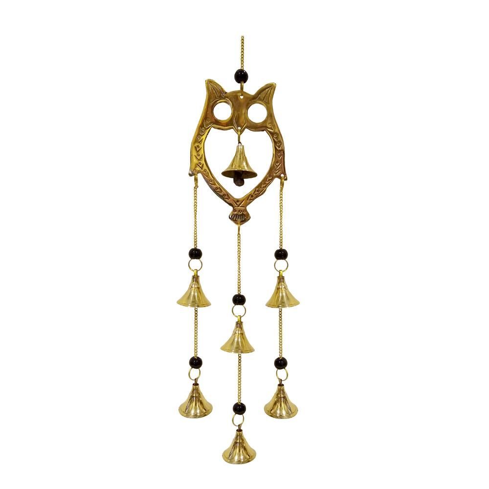 Owl Brass Wind Chime