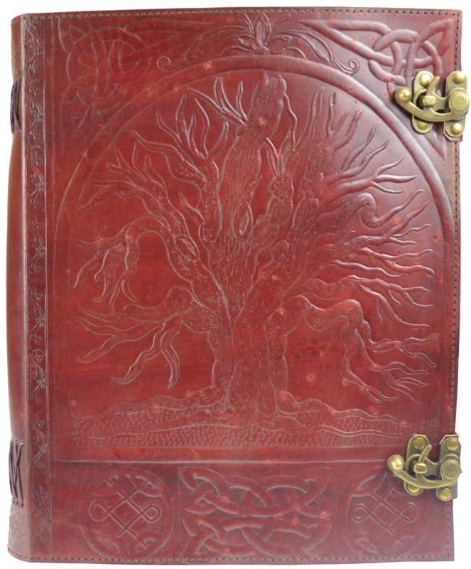 Tree Leather w/ Latch Journal
