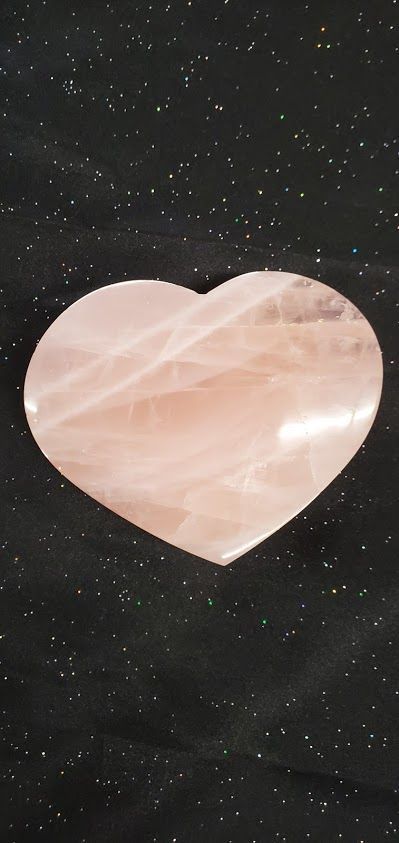 Rose Quartz Heart - X-Small