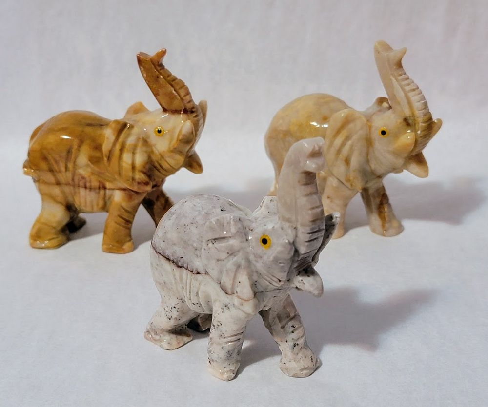 Soapstone Elephant 100-140g
