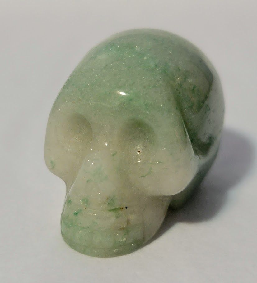 Green Aventurine Skull