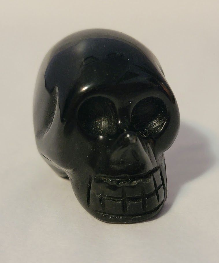 Black Obsidian Skull sm
