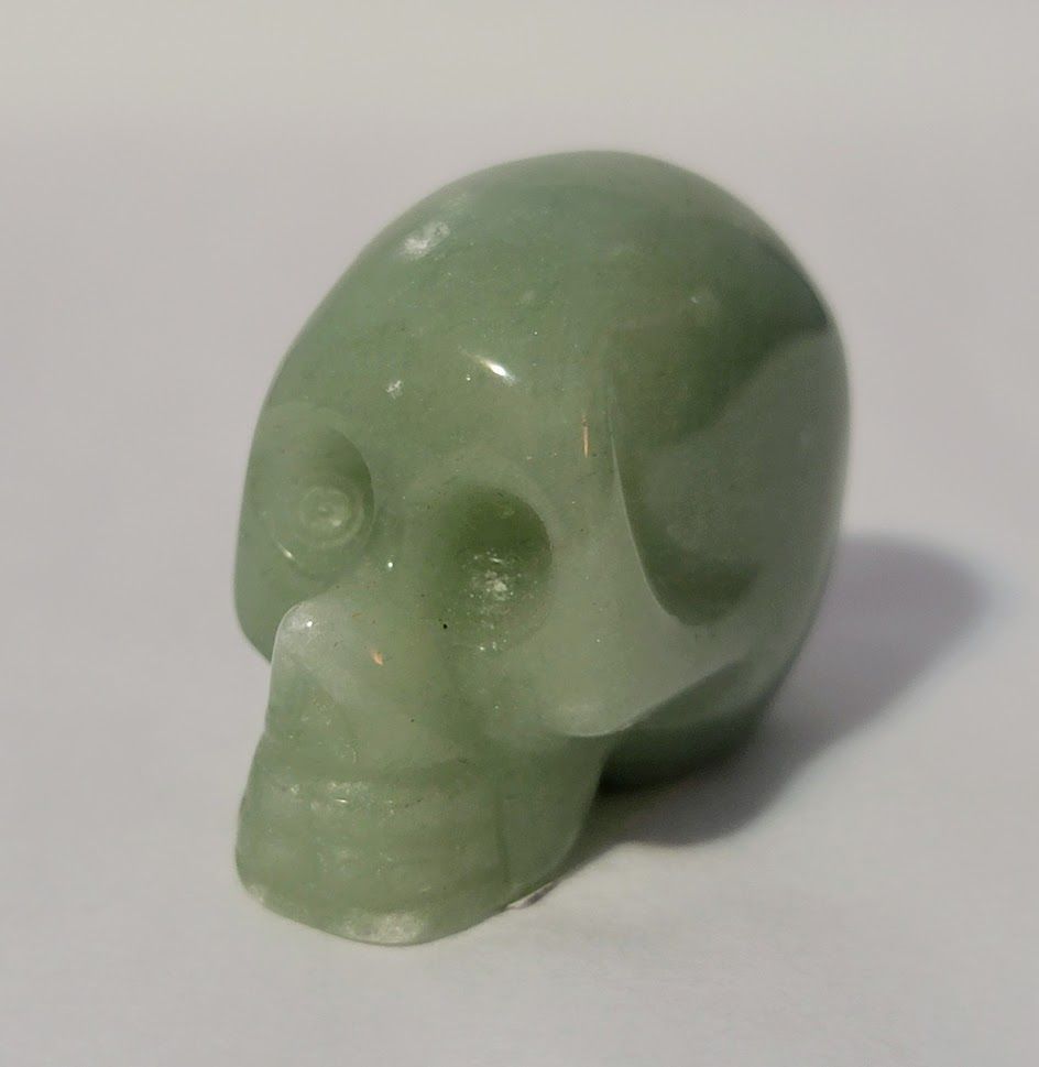 Green Aventurine Skull XS