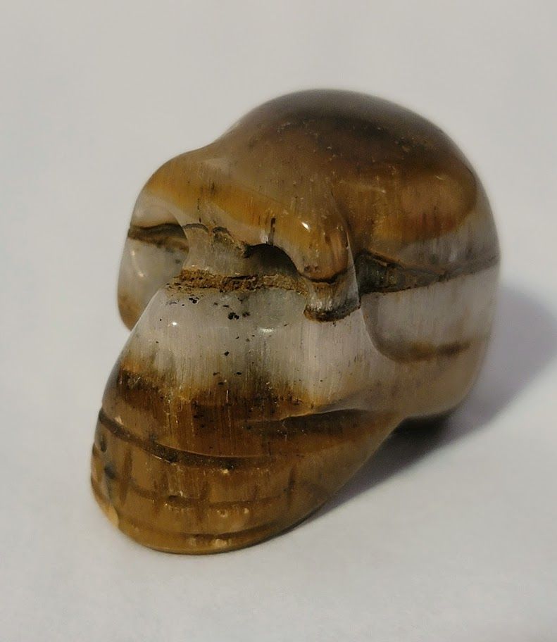 Tiger Eye Skull