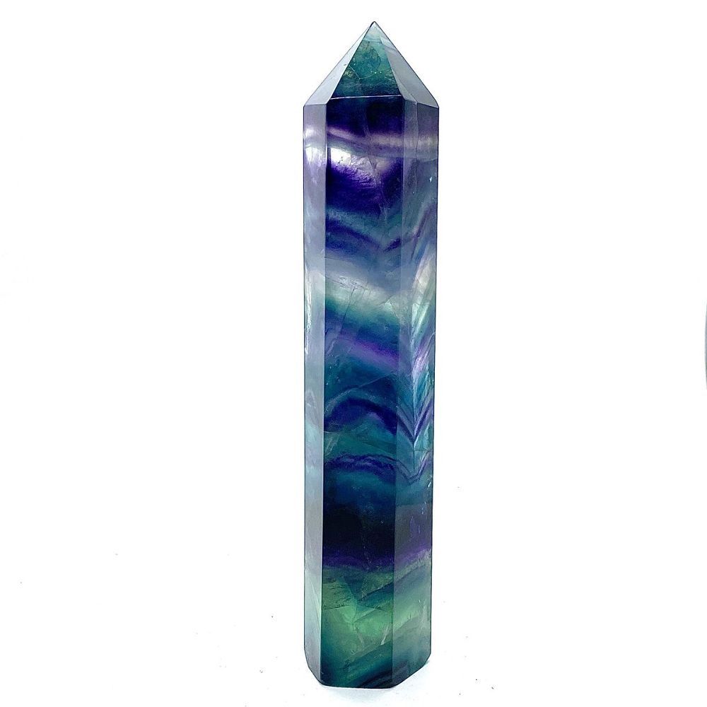 Rainbow Fluorite Obelisk - Small (100-125g)