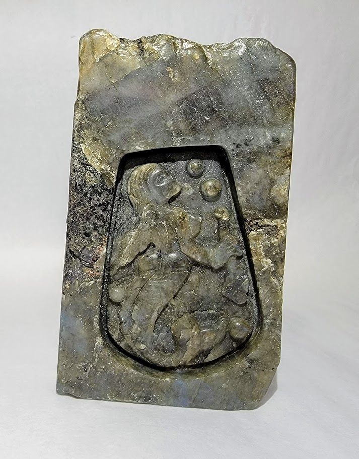 Labradorite Mermaid Carving M