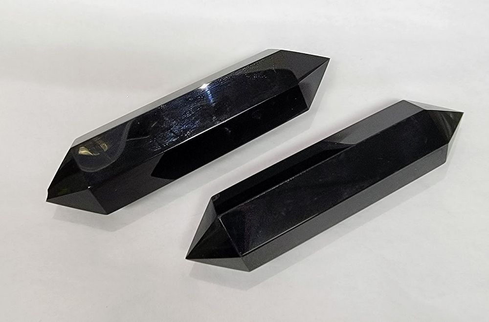 Black Obsidian Double-Terminated Point (4")