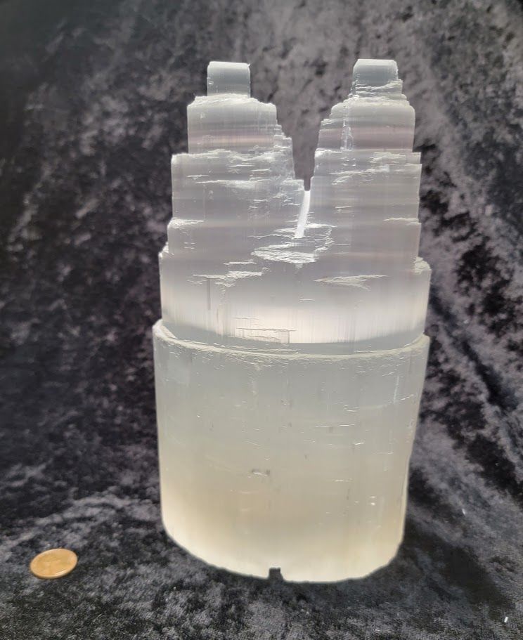 Selenite Lamp - Twin (Small)