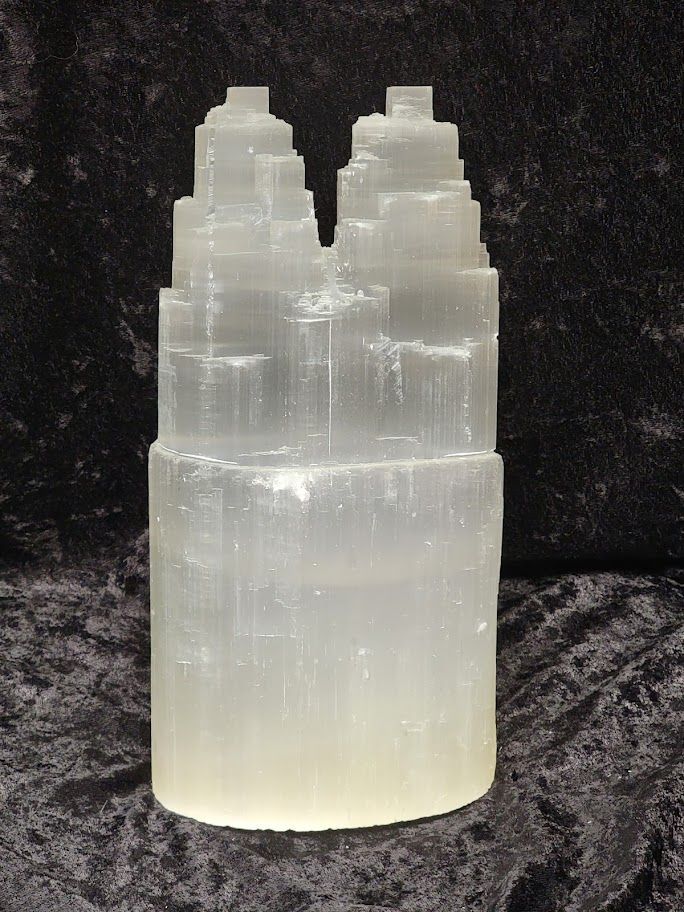Selenite Lamp - Twin (Medium)