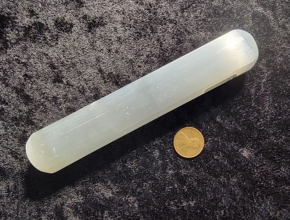 Selenite Massage Wand - Rounded