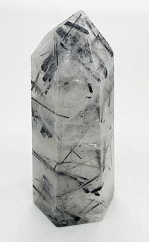Quartz with Black Tourmaline Obelisk - X-Small (1-19g)