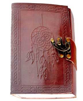 Dream Catcher Journal Leather w/latch
