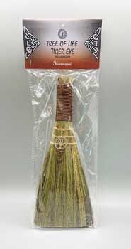 Tree of Life Tiger's Eye Broom (9")