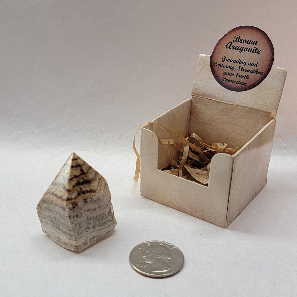 Aragonite - Pyramid Gift Box