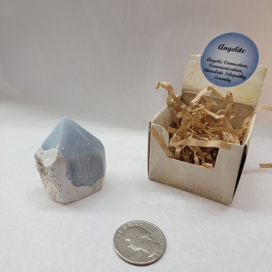 Angelite - Pyramid Gift Box