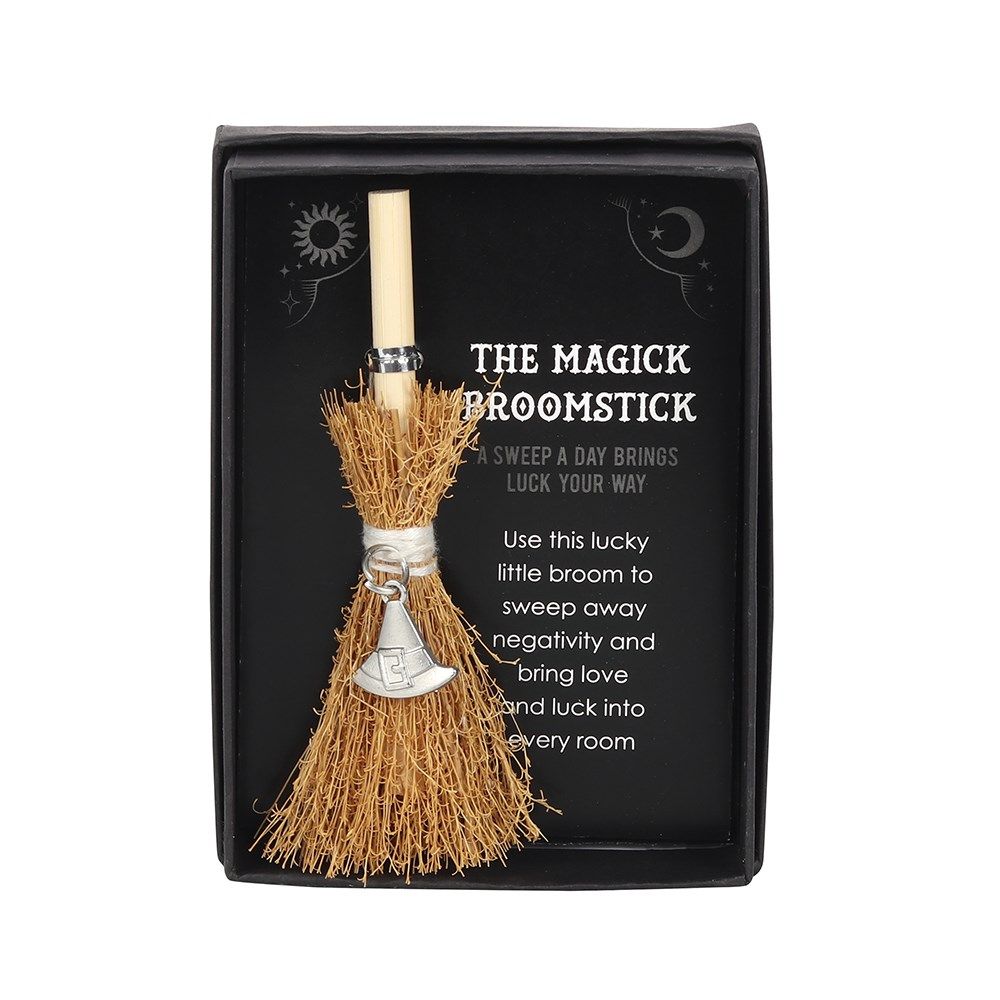 Witches' Hat - Mini Broomstick (4")