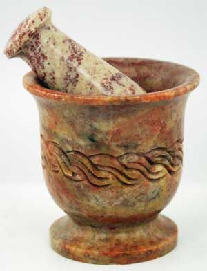 Celtic Soapstone - Mortar & Pestle (3")