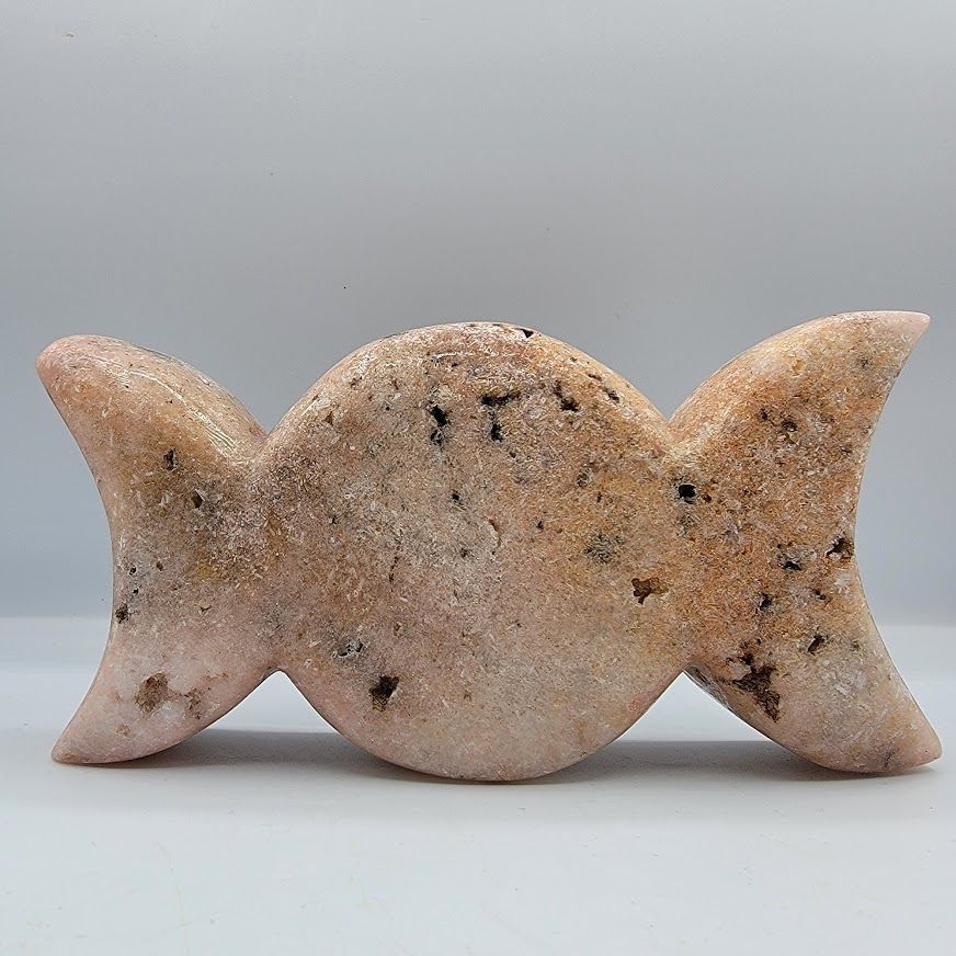 Pink Amethyst Triple Moon Med