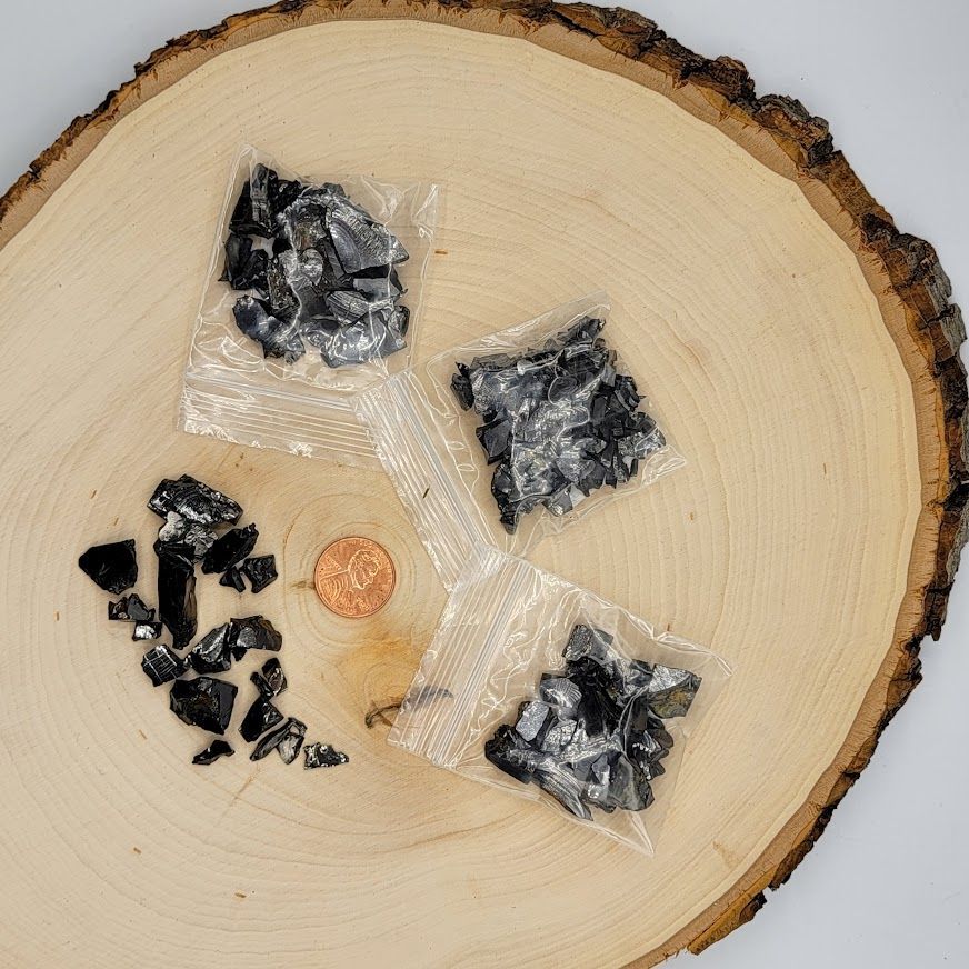 Noble Shungite Rough Chips - 10g