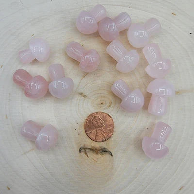 Gemstone Mushroom Carving - 0.5 Inch