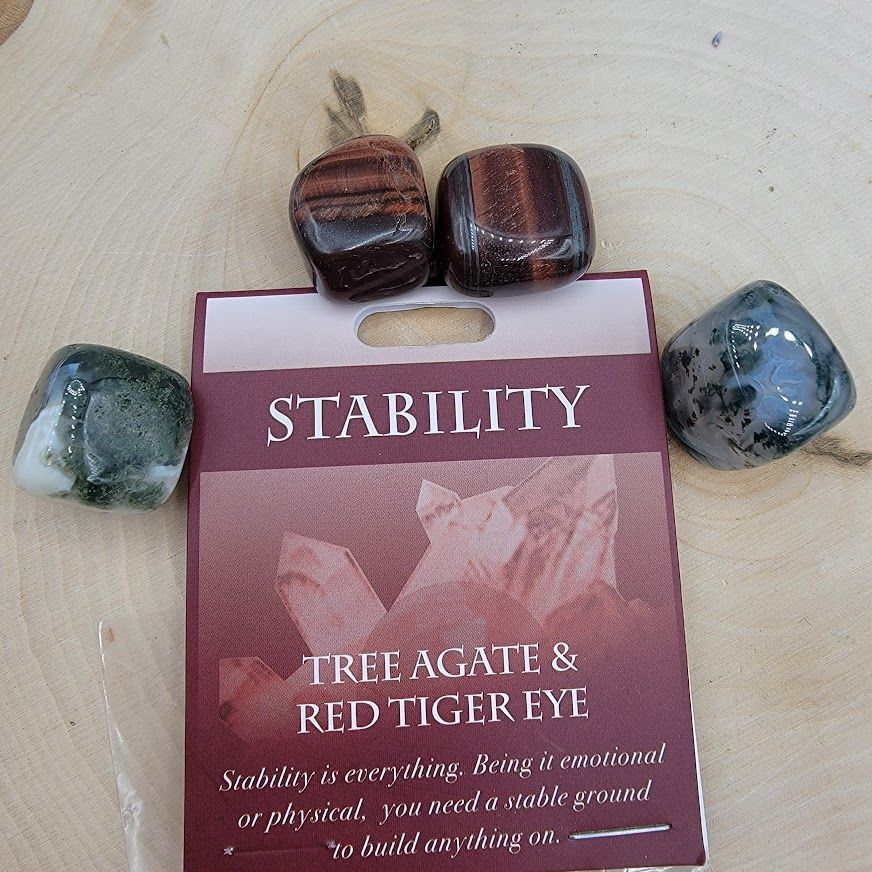Stability - Tree Agate/Red Tiger's Eye