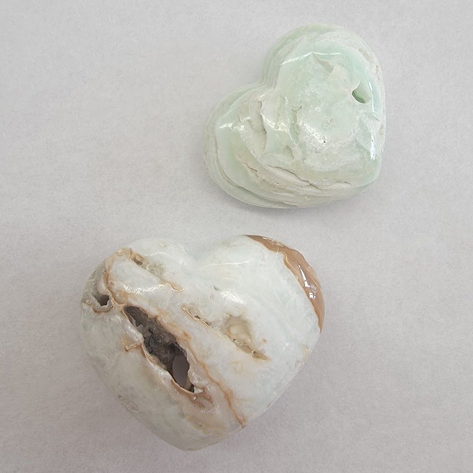 Caribbean Calcite Heart - Small
