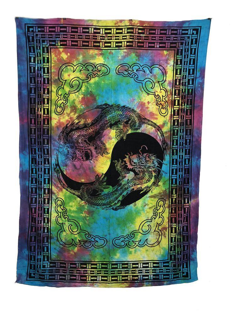Dragon Yin Yang Tie Dye - Tapestry