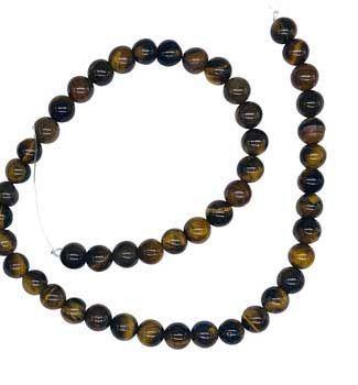 8mm Tigers Eye Beads 6pk