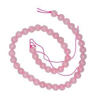 8mm Rose Quartz Beads - 6pk