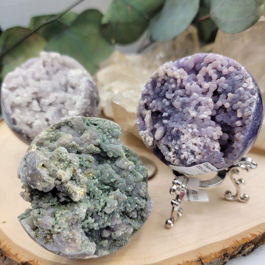Grape Agate Sphere - Medium (200-299g)