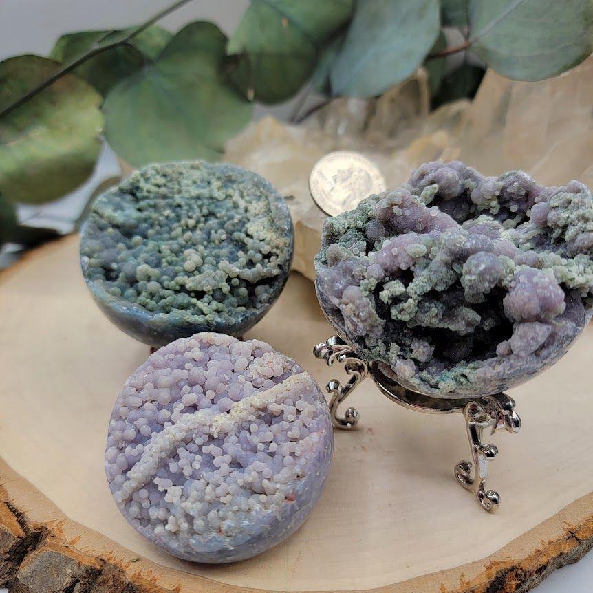 Grape Agate Sphere - Small (100-199g)