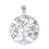Sterling Silver Peridot Tree - Pendant