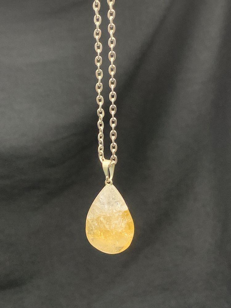 Citrine Drop Necklace