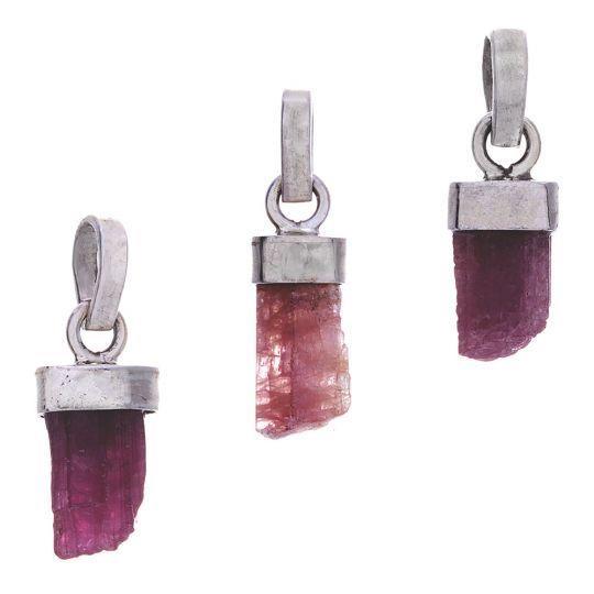 Sterling Silver Pink Tourmaline - Pendant