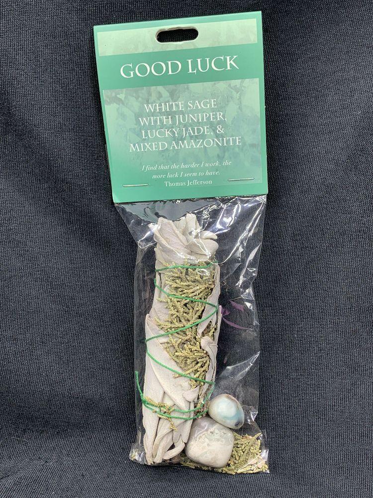Good Luck - Sage & Gemstone Set