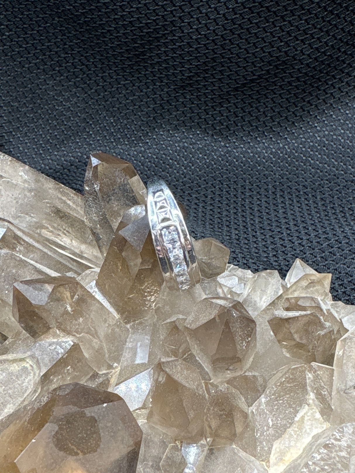 Sterling Silver Zirconia Ring - Size 11.5